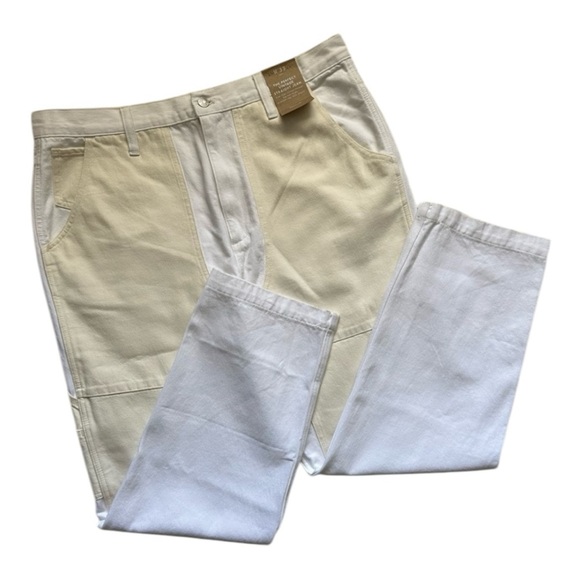 Madewell The Perfect Vintage Straight Jean Plus Size 33 Two Tone Cargo - Picture 2 of 8